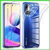 Cover Pellicola Vetro per Xiaomi Redmi Note 10 5G Custodia Trasparente Morbida