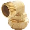 SOMATHERM FOR YOU - ottone gomito per PE Ø20 - Male 15/21 - Serraggio esterno