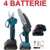 Kit Cesoia + Motosega KIT 2 Pezzi Forbice Cesoia + Motosega +Valigia Con 4 Batterie 48 V Per Potatura