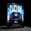 Stilecorse Quadro da parete Poster Auto Ispirato alla Ford Mustang Shelby GT500 Casa Garage