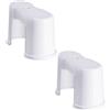 2 Pcs Sgabello Per Cacca Adulti Gabinetto Poggiapiedi WC Il Bagno