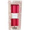 Cereria Di Giorgio Candela profumata candy canes 3 pezzi candele rosse profumazione dolce ambiente
