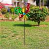 Girandola a per giardino, gallo in ferro, decorazione da giardino, decorazione