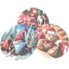 General Trade Sottopiatto Natalizio Decorativo Ø33cm in Plastica Fantasie Natale decorazione