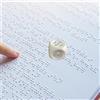 Cubo Braille Tattile, Gioco di Intrattenimento per Non Vedenti con Punti Neri in