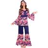 amscan 9907000 - Costume da pulcino hippy da donna, taglia 45-44, da donna, rosa, viola