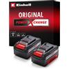 Einhell 2 Batterie 18V PXC Originali Einhell 4.0 Ah | Power X-Change, Dynamic Management