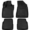 R5 AUTOMOTIVE Tappetini per auto Jeep Compass 2017-2021, set completo di fodere per sedili anteriori, 2a fila, per tutte le stagioni (nero)