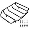 MoKitDora Tour Pack Luggage Rack Trunk Top Rack Compatible with Harley 1984-up Touring CVO Street Electra Road Glide King Ultra Limited, Black