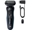 Braun Rasoio barba SERIES 5 EasyClean Ricaricabile Black e Blue 52 B1000S