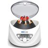 ONiLAB Laboratorio PRP centrifuga da tavolo, 6 x 15 mL/10 mL/7 ml/1,5 - 5 ml, 300 - 5000 rpm (max. 2600 x g RCF), LCD Digital Desktop Lab Centrifuga Timer 30 sec-99 min, due programmi di avvio rapido
