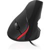 Ewent MOUSE ERGONOMICO USB CON IMPUGNATURA VERTICALE/ERGONOMICO EWENT EW3156 NERO/ROSS