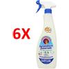 CHANTECLAIR 6 X Chanteclair Sgrassatore Con Bicarbonato Trigger 600 Ml Spray