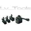 LV_TOOLS TORRETTA PORTAUTENSILI A CAMBIO RAPIDO CON 3 PORTAUTENSILI PER TORNIO