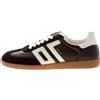 BACK 70 scarpe uomo Sneaker Cloud N24 in morbida pelle e camoscio nero bianco