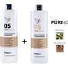 Puring Maxima Puring 05 Hydrargan (Shampoo 1000ml + Balsamo 1000ml) con Olio di Argan