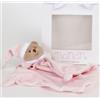 NANAN Fazzoletto dentini Neonato Massaggiagengive morbida Stoffa Rosa - Puccio Nanan