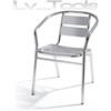 Verdelook SEDIA BAR PUB BISTROT ALLUMINIO ESTERNO GIARDINO ARREDO ESTERNI 54x59xh74