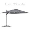 ESTOSA OMBRELLONE GIARDINO 3x4mt DECENTRATO GAZEBO PISCINA GRIGIO ROMA