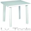 TAVOLI IN PP POLIPROPILENE FIOCCO BIANCO QUADRATO CM. 80X75