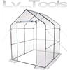 VERDELOOK SERRA DA GIARDINO CASETTA BALCONE TELO PIANTE FIORI SENZA RIPIANI 140x140x195cm