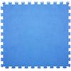 DIVINA HOME TAPPETO TAPPETINO PUZZLE MORBIDO PER PISCINA 50x50x1cm ANTISCIVOLO 8PZ BLU