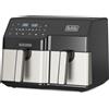 Black+Decker Friggitrice ad Aria Doppio Cestello 9L 2500W Digitale BXAF9000E