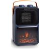 INNOLIVING Termoventilatore Elettrico Oscillante Effetto Caminetto Blu INN-582 Innoliving