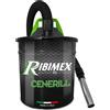 RIBIMEX BIDONE SECCHIO ASPIRACENERE POLVERE ELETTRICO 18Lt 1000W RIBIMEX CENERILL