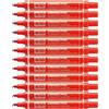 Pentel 12 Marcatore Pentel Pen N50 Rosso PUNTA TONDA
