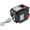 Ribimex VERRICELLO ELETTRICO 12V CON CARRUCOLA E CAVO ACCIAIO PER RIMORCHIO TRAINO AUTO