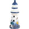 Faro di stile mediterraneo Art Art Craft Lighthouse Wooden Model Desktop