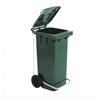MOBIL PLASTIC BIDONE RACCOLTA DIFFERENZIATA CARRELLATO 240LT +PEDALE+ANELLO+ASTE VARI COLORI