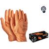 ACTIVE GEAR GUANTI MONOUSO IN NITRILE "ACTIVE DEXT" 8,4gr ARANCIO NO TALCO BOX 50PZ L-XL