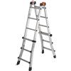 GIERRE SCALA ALLUMINIO TELESCOPICA MULTIFUNZIONE GRADINI 4+4 PEPPINA 150KG Alu150Dlgs