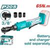Total AVVITATORE A CRICCHETTO A BATTERIA 20V ATTACCO QUADRO 3/8" COPPIA MAX 65Nm TOTAL