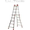 GIERRE SCALA ALLUMINIO TELESCOPICA MULTIFUNZIONE ACCIAIO 5+5 PIOLI GIERRE PEPPINA