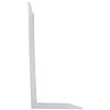 LTF SQUADRA 90° ACCIAIO 60x30cm / 80x40cm / 100x50cm FABBRO MURATORE CARPENTIERE LTF