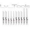 LV_TOOLS SET LAMA LAME SEGA SEGHETTO A GATTUCCIO RICAMBIO FERRO METALLO LEGNO 10 PZ STA