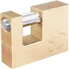 corbin LUCCHETTO OTTONE 70mm RETTANGOLARE ANTISCASSO CATENACCIO CANCELLO CORBIN