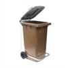 MOBIL PLASTIC BIDONE RACCOLTA DIFFERENZIATA CARRELLATO 240LT +PEDALE+ANELLO+ASTE VARI COLORI