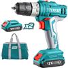 Total TRAPANO AVVITATORE A BATTERIA 12 V - 25 Nm + 2 BATTERIE TOTAL