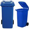 MOBIL PLASTIC BIDONE RACCOLTA DIFFERENZIATA CARRELLATO 240LT BIANCO-VERDE-BLU-GIALLO-MARRONE
