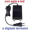 ALIMENTATORE PER ANTENNA AMPLIFICATORE TV DIGITALE TERRESTRE 1 USCITA 12V 300mA