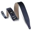 Levy's, DM17-BLK, Tracolla in Pelle Pieno Fiore Black 2 1/2, Cuciture Decorative a Contrasto, Larghezza 2 1/2 (6.35 cm), Lunghezza Regolabile fino a 50.5 (128.27 cm), Colore Black