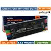 UNIVERSO ALIMENTATORE SWITCHING DIMMER CON REGOLAZIONE LUMINOSITA' DC 24V 12.5A 300W IP20