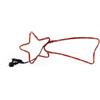 COSE DA CASA Stella Cometa Luminosa Rossa illuminazione di natale 72 luci fisse cm 27x66