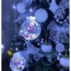 CATENA Tenda LED luminosa natalizia BABBO NATALE palline LUCE gialla bianca RGB