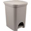 BELLI e FORTI srl Pattumiera Bidone Spazzatura a Pedale colors Tortora Belli & Forti 18 Litri