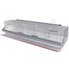 DFL GABBIE GABBIA GALLINE OVAIOLE QUATTRO CELLE 203x46xH46 IN LAMIERA ZINCATA